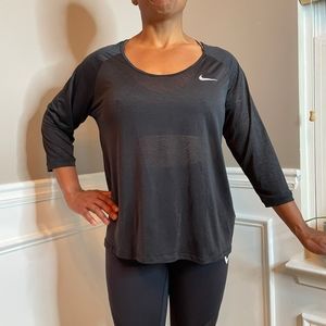 Nike Black Sheer Workout Top